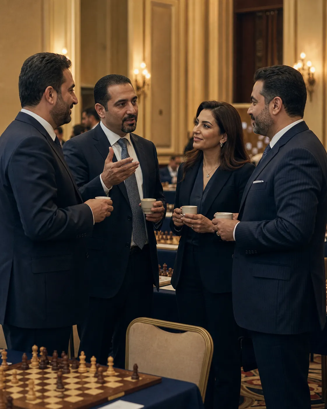 مدراء تنفيذيون وموظفون من الشركات العراقية في القطاع الخاص، إضافة إلى الرعاة والإعلام والضيوف الرسميين المهتمين ببيئة الأعمال العراقية.
